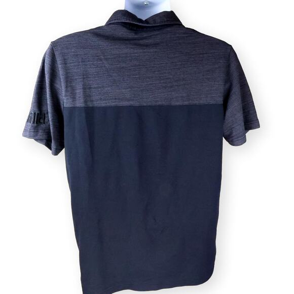 Travis Mathew Gray BlackColorblock Mens Polo Shirt M - Picture 6 of 7